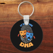 Theater Het Zit In Mijn Dna Sleutelhanger (Voorkant)