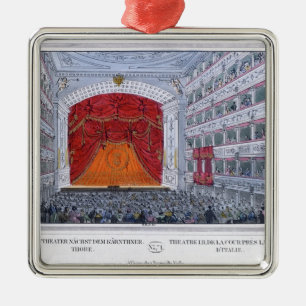 Theater in Karntnertor Wenen Metalen Ornament