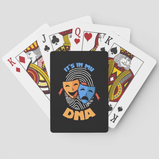 Theater in mijn DNA Pokerkaarten (Achterkant)