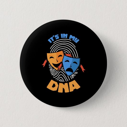 Theater in mijn DNA Ronde Button 5,7 Cm (Voorkant)