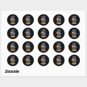 Theater in mijn DNA Ronde Sticker (Vel)
