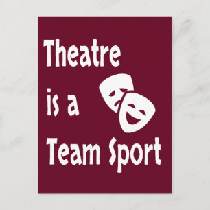 Theater is een teamsport, Acting, Actor, Actress Briefkaart