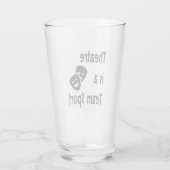 Theater is een teamsport, Acting, Actor, Actress Glas (Achterkant)