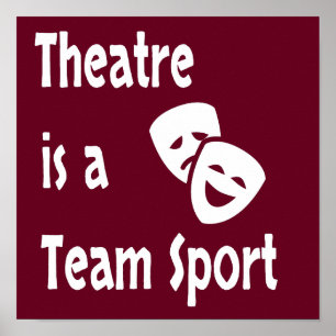 Theater is een teamsport, Acting, Actor, Actress Poster