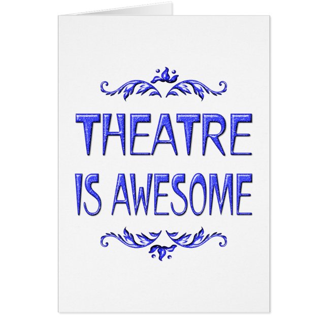 Theater is Geweldige (Voorkant)