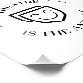 THEATER IS HET ANTWOORD FOTO AFDRUK (Hoek)