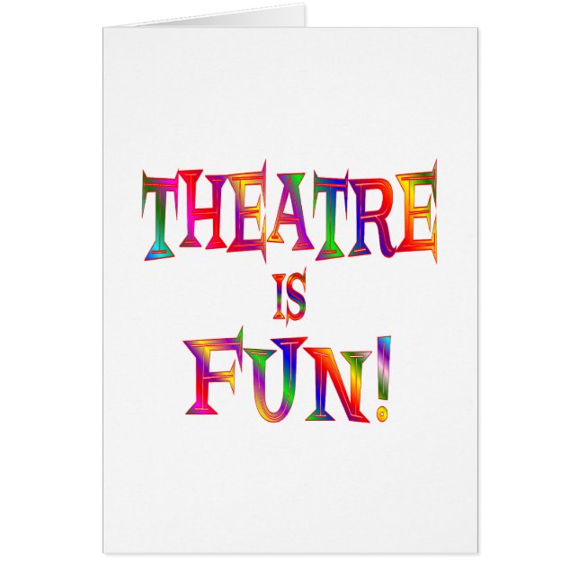 Theater is leuk (Voorkant)