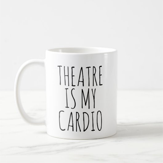 Theater is mijn Cardio Funny Drama Gezegde Koffiemok (Links)