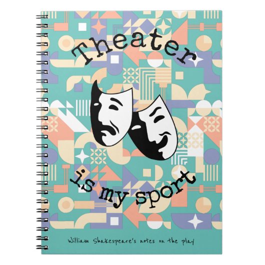 "Theater is mijn sport" acteurs' Notitieboek (Voorkant)
