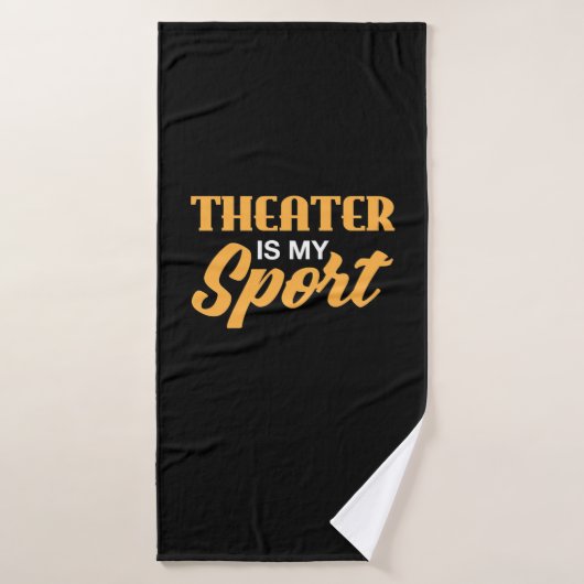 Theater is mijn sport badhanddoek (Badhanddoek)