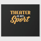 Theater is mijn sport cadeaupapier (Vlak)