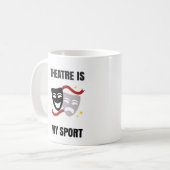 Theater is mijn sport - Drama Geek Coffee Mok (Voorkant links)