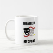 Theater is mijn sport - Drama Geek Coffee Mok (Links)