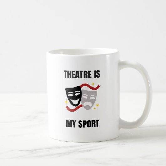 Theater is mijn sport - Drama Geek Coffee Mok (Rechts)