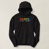 Theater is mijn sport - grappig theater Actor A Hoodie (Design voorkant)