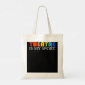 Theater is mijn sport - grappig theater Actor A Tote Bag (Achterkant)