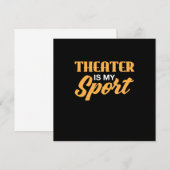 Theater Is Mijn Sport Kaart (Voorkant / Achterkant)