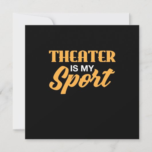 Theater Is Mijn Sport Kaart (Voorkant)