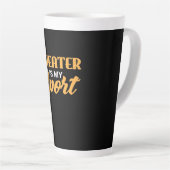 Theater is mijn sport latte mok (Rechterhoek)