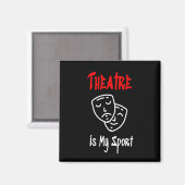 Theater is mijn sport magneet (Voorkant / Achterkant)