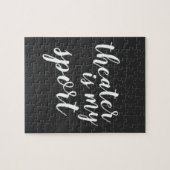 Theater is mijn sport Simple Modern Graphic Legpuzzel (Horizontaal)