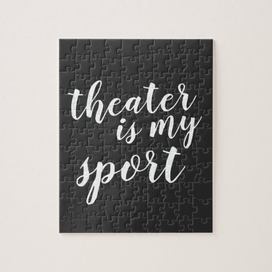 Theater is mijn sport Simple Modern Graphic Legpuzzel (Verticaal)