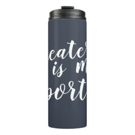Theater is mijn sport Simple Modern Graphic Thermosbeker