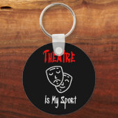 Theater is mijn sport sleutelhanger (Voorkant)