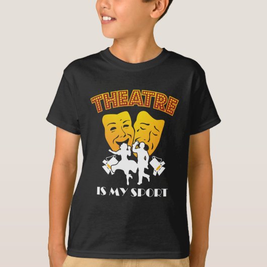 Theater is mijn sport t-shirt (Voorkant)