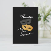 Theater is mijn sport | Theater Lover Gift (Staand voorkant)