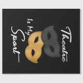 Theater is mijn sport | Theater Lover Gift Cadeaupapier (Vlak)