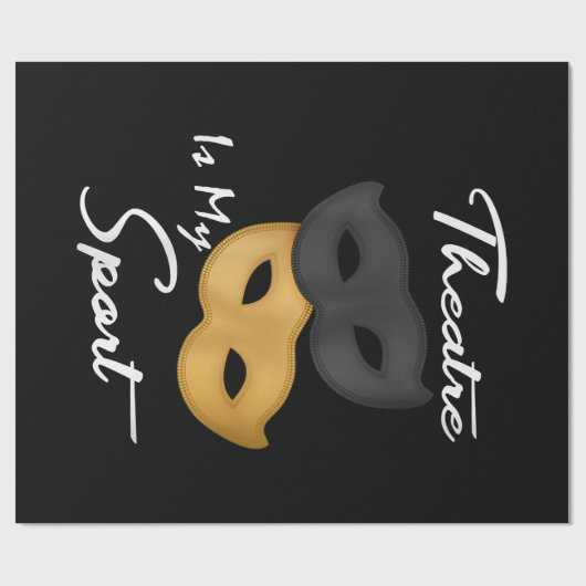Theater is mijn sport | Theater Lover Gift Cadeaupapier (Vlak)