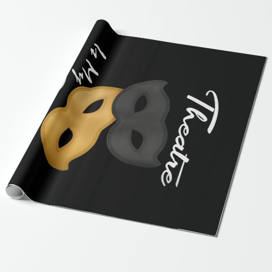 Theater is mijn sport | Theater Lover Gift Cadeaupapier (Uitgerold)