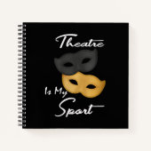 Theater is mijn sport | Theater Lover Gift Notitieboek (Voorkant)
