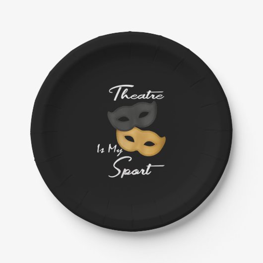 Theater is mijn sport | Theater Lover Gift Papieren Bordje (Voorkant)
