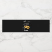 Theater is mijn sport | Theater Lover Gift Waterfles Etiket (Enkel label)