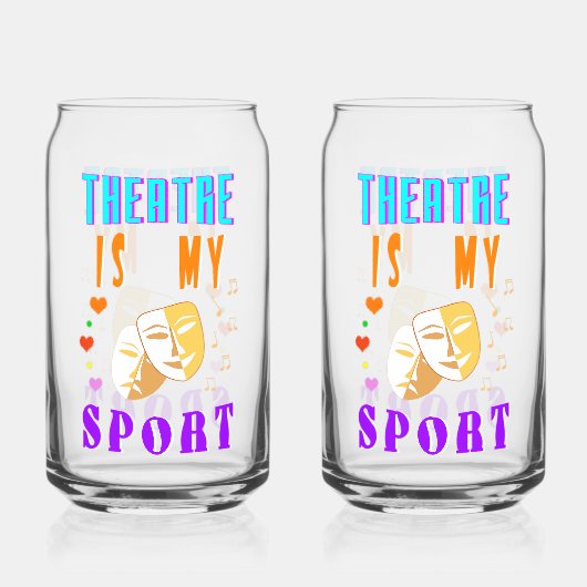 Theater is mijn sportacteursdrama blikvorm glas (Voorkant)