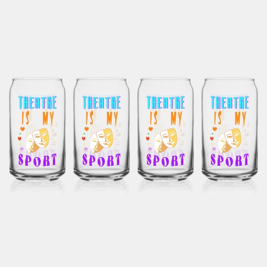 Theater is mijn sportacteursdrama blikvorm glas (Voorkant)