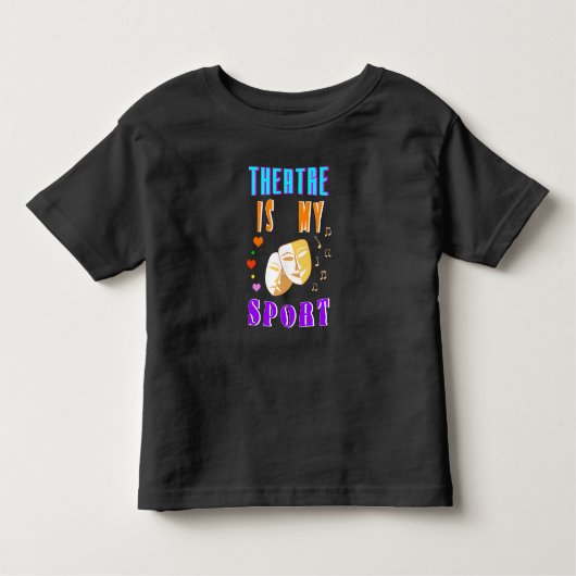 Theater is mijn sportacteursdrama kinder shirts (Voorkant)