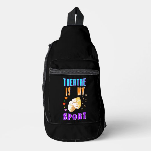 Theater is mijn sportacteursdrama sling bag (Voorkant)
