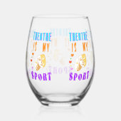 Theater is mijn sportacteursdrama wijnglas zonder voet (Rechts)