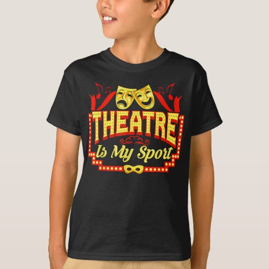 theater is mijn sporttheater die de kunst van het  t-shirt (Voorkant)