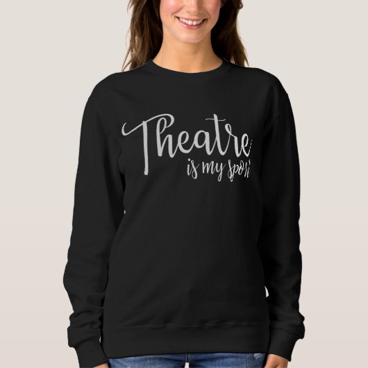 Theater is mijn T-shirt Broadway Lover cadeaus voo (Voorkant)