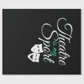 Theater is mijn T-shirt Musical Theater Actor Cadeaupapier (Vlak)