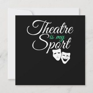 Theater is mijn T-shirt Musical Theater Actor Feestdagenkaart