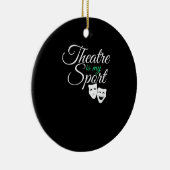 Theater is mijn T-shirt Musical Theater Actor Keramisch Ornament (Rechts)