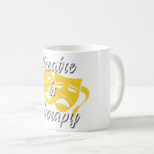 Theater is therapie koffiemok (Voorkant rechts)