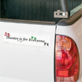 Theater is voor elke Bumpersticker (Op Truck)