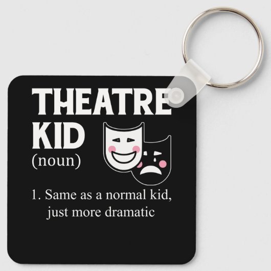 Theater Kind Definition Actor Meer dramatische act Sleutelhanger (Achterkant)