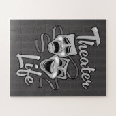 Theater Life Comedy en Tragedy Masks Legpuzzel (Horizontaal)